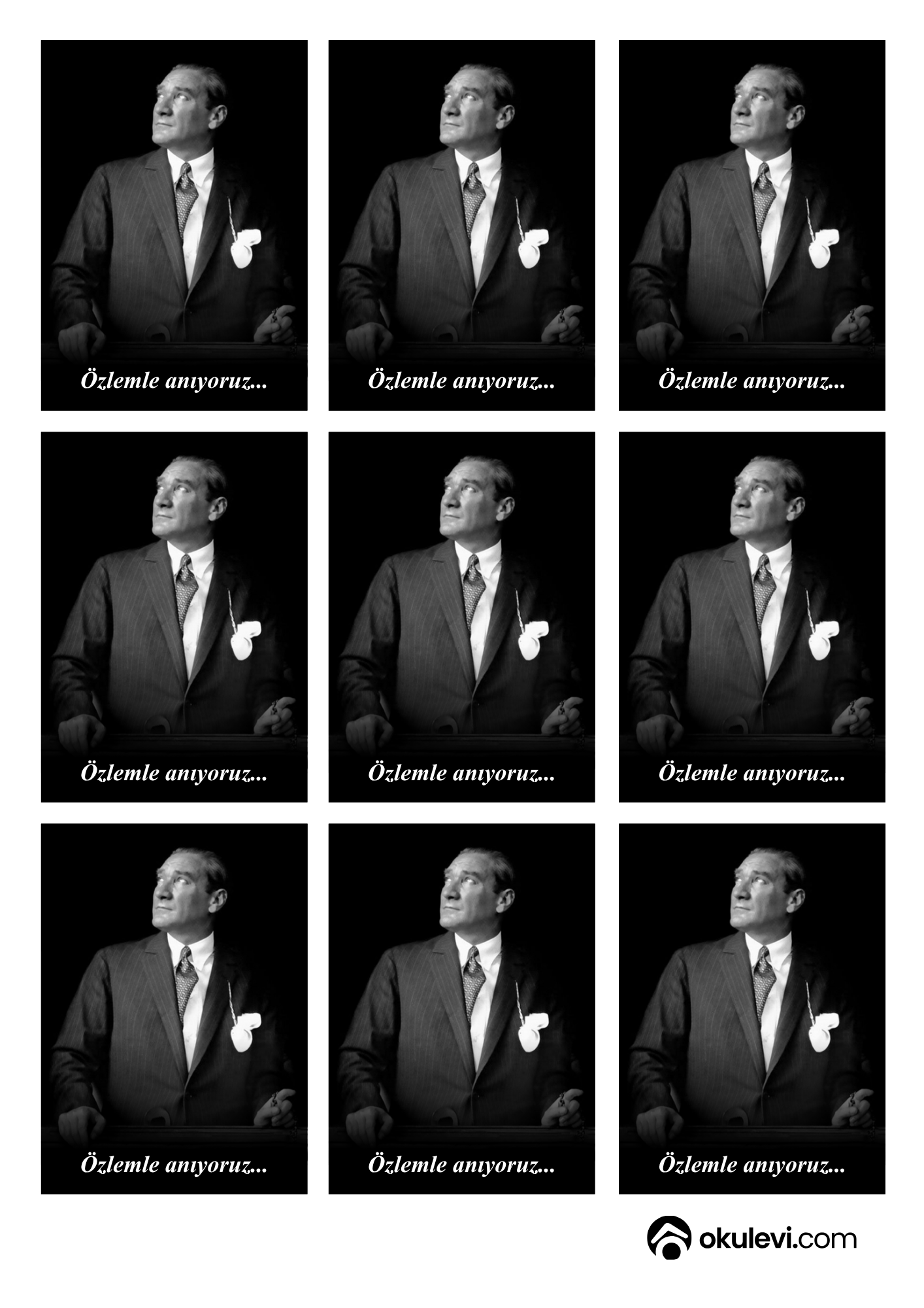 10 kasım atatürk yaka kartı