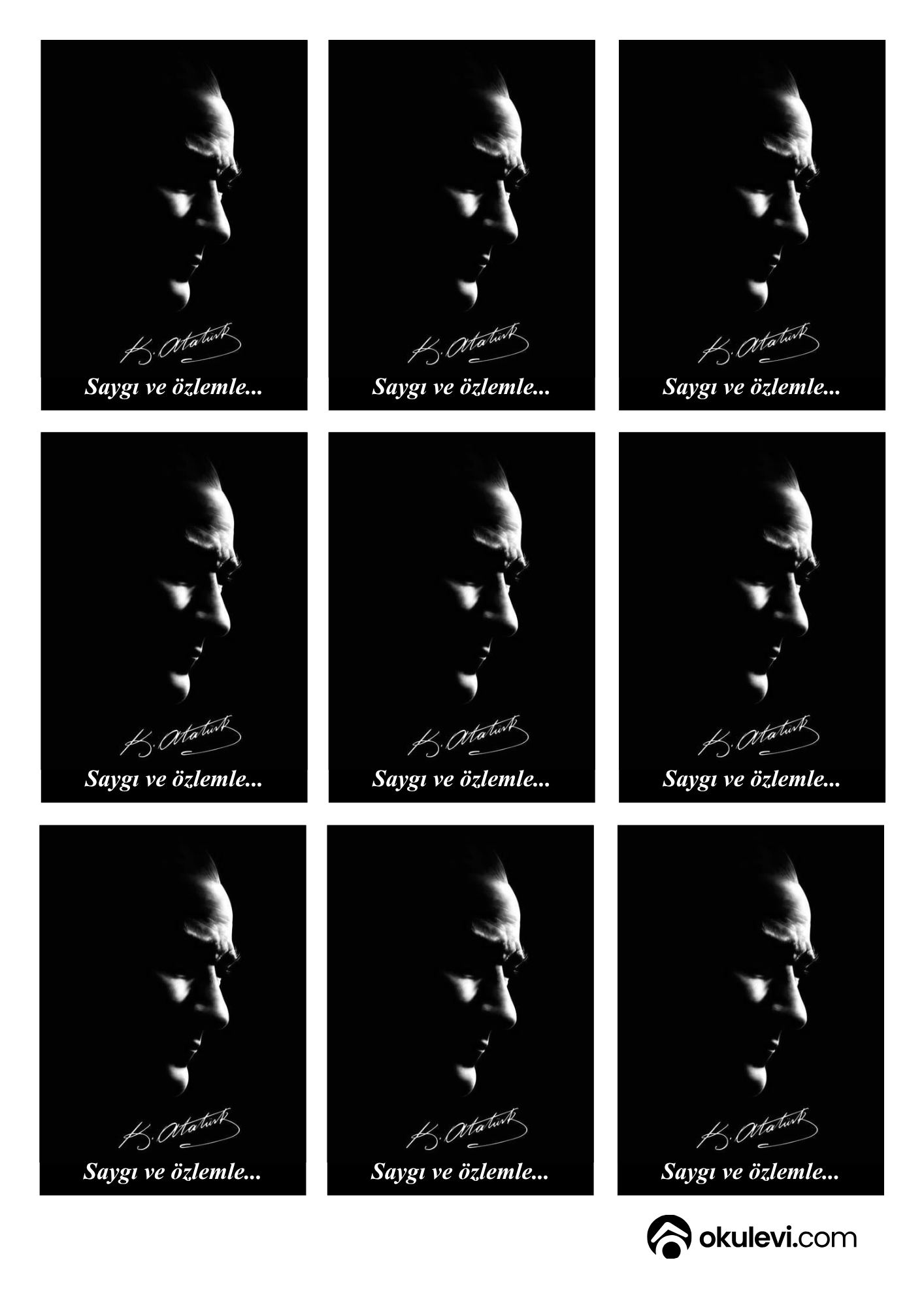 10 kasım atatürk yaka kartı